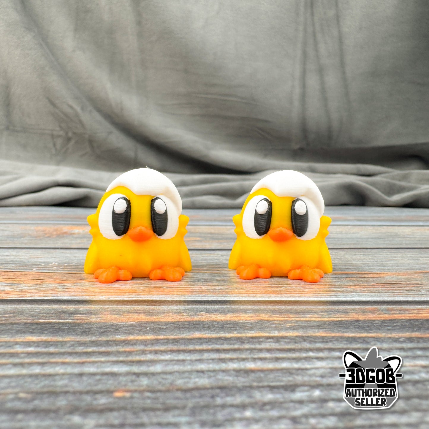 Chick with Eggshell 3D Printed Fidget Figure