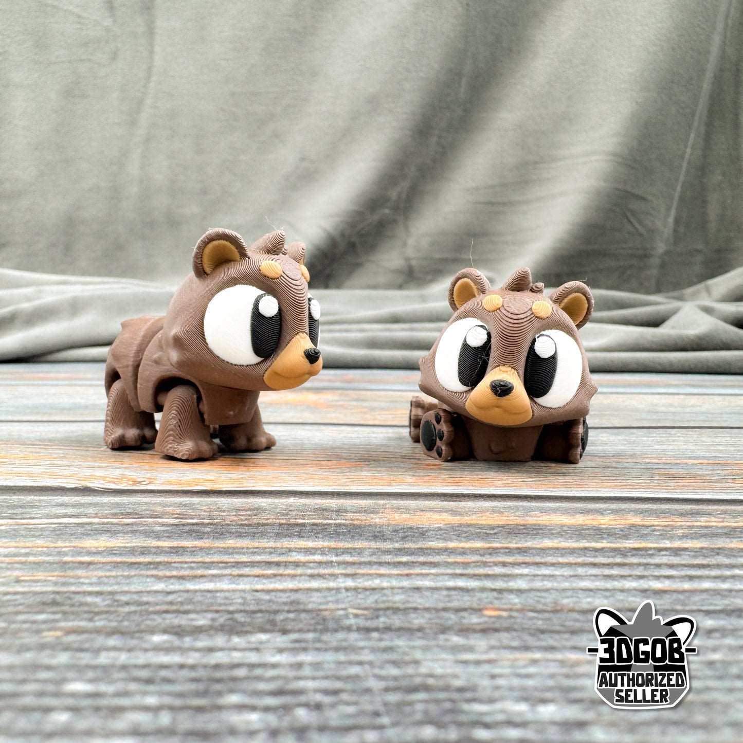 Brown Bear Articulated 3D Printed Fidget Figure