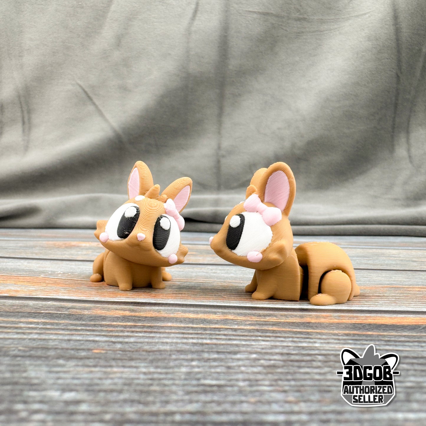 Bunny with Bow Articulated 3D Printed Fidget Figure