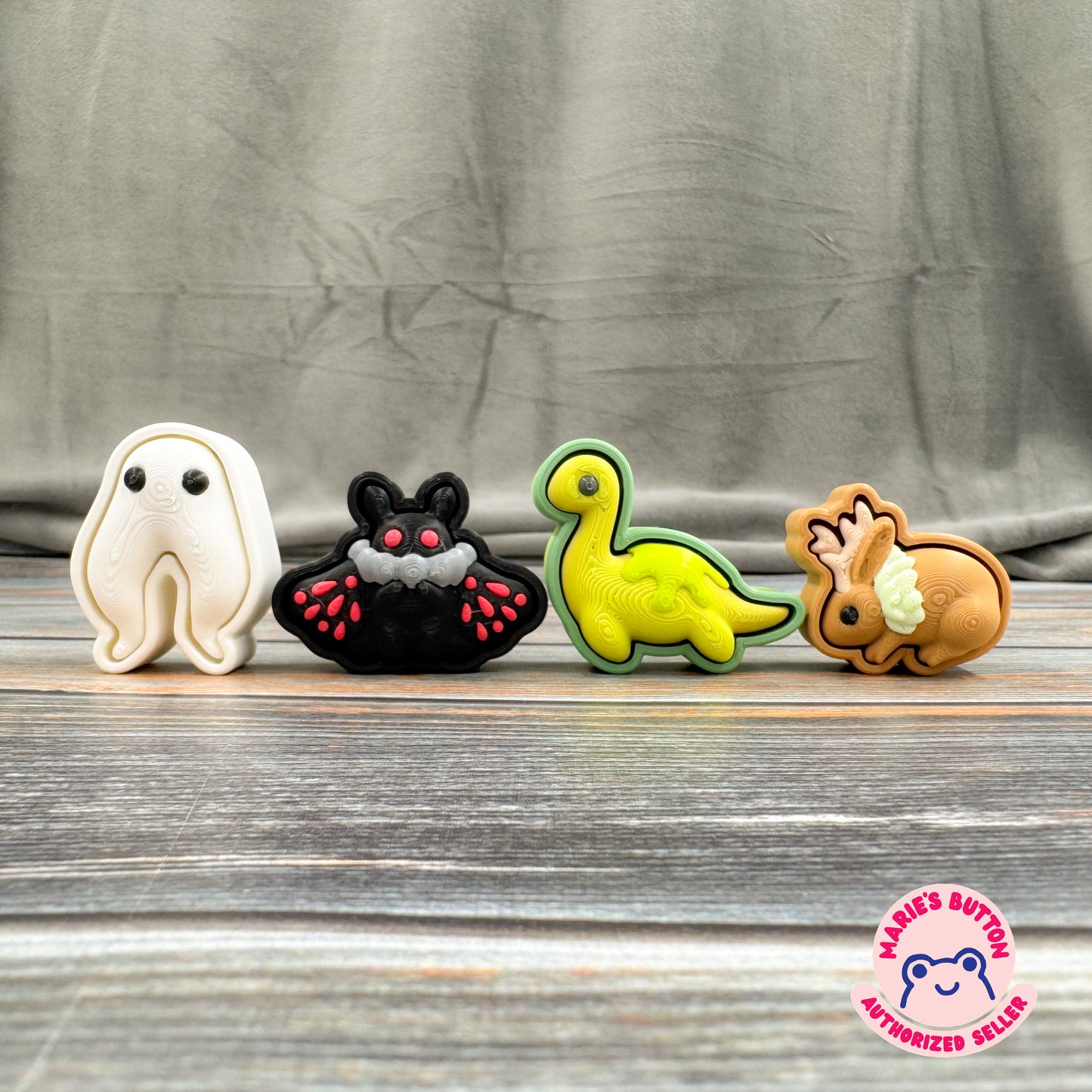 Cryptids 3D Printed Clicker Fidgets
