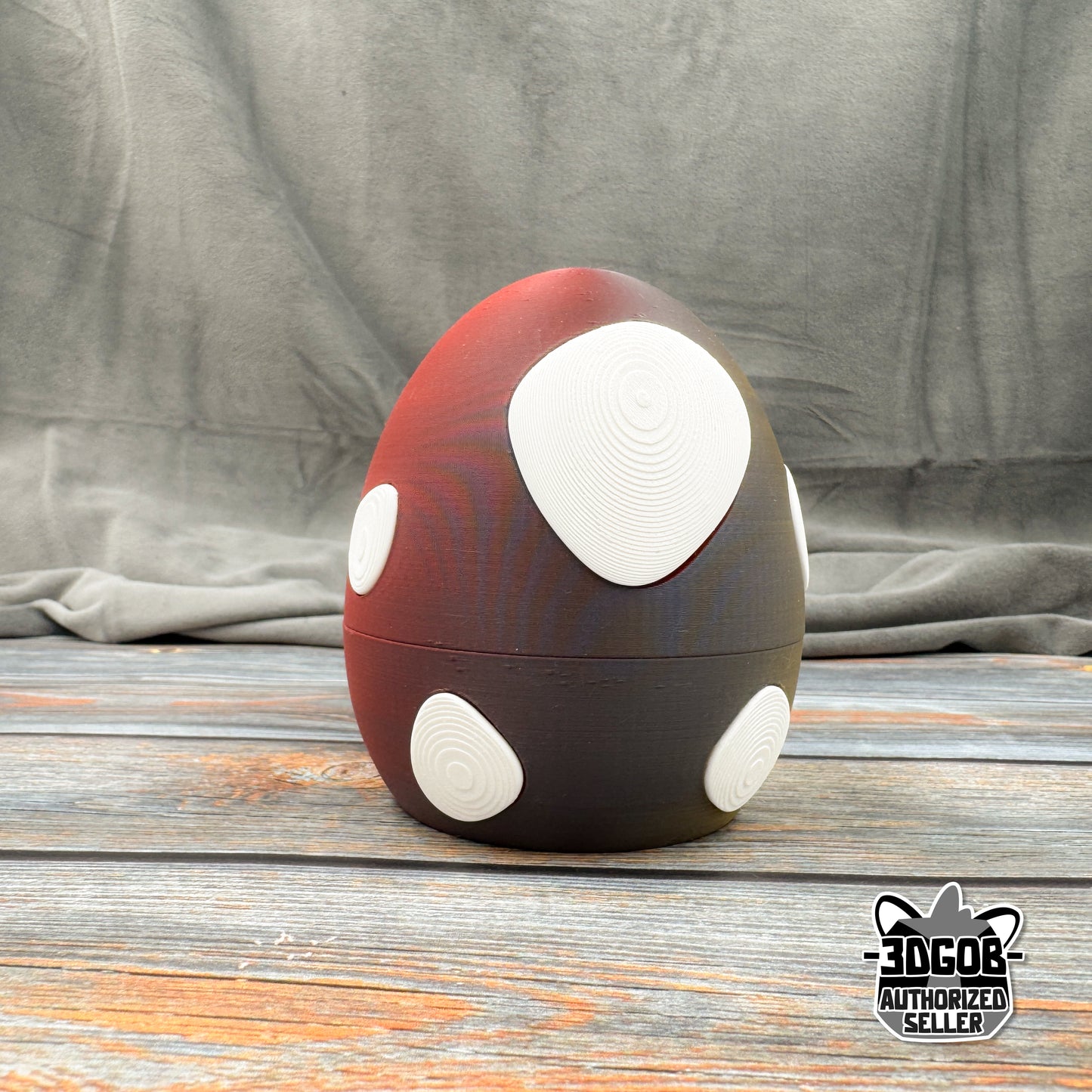 Dinosaur Egg Twist Lock 3D Printed Storage Egg