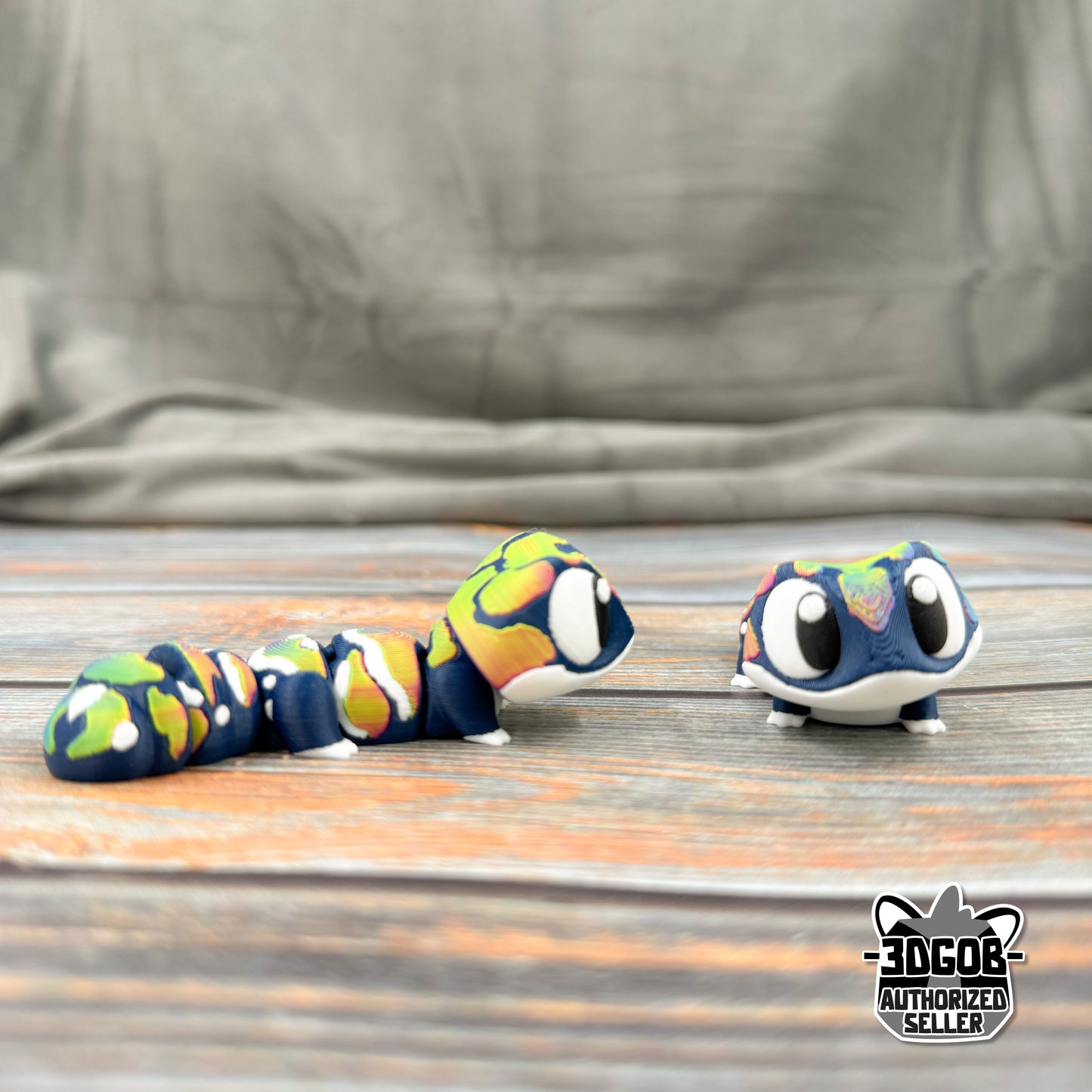 Striped Gecko Articulated 3D Printed Fidget Figure