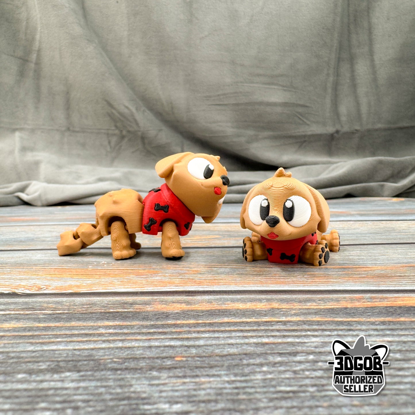 Golden Retriever Articulated 3D Printed Fidget Figure