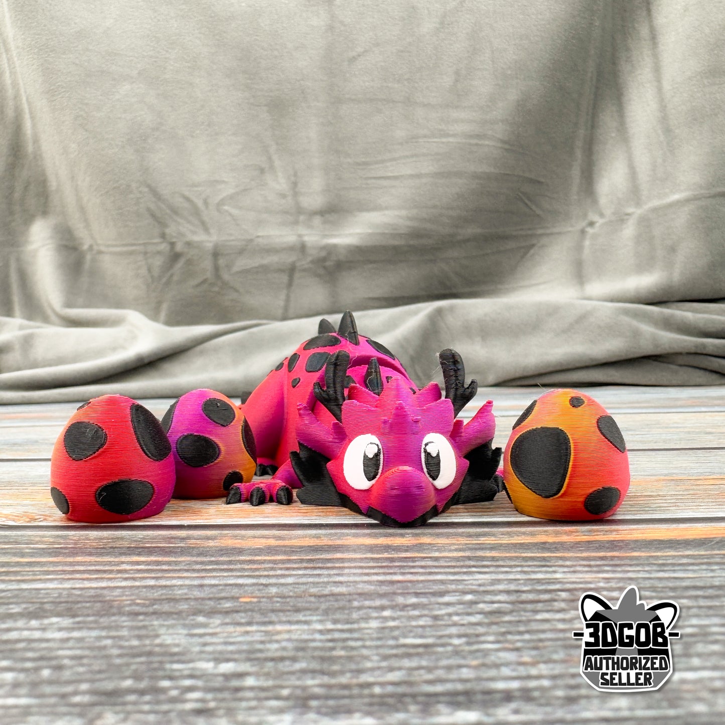 Dragon + 3 Eggs Articulated 3D Printed Fidget Figure