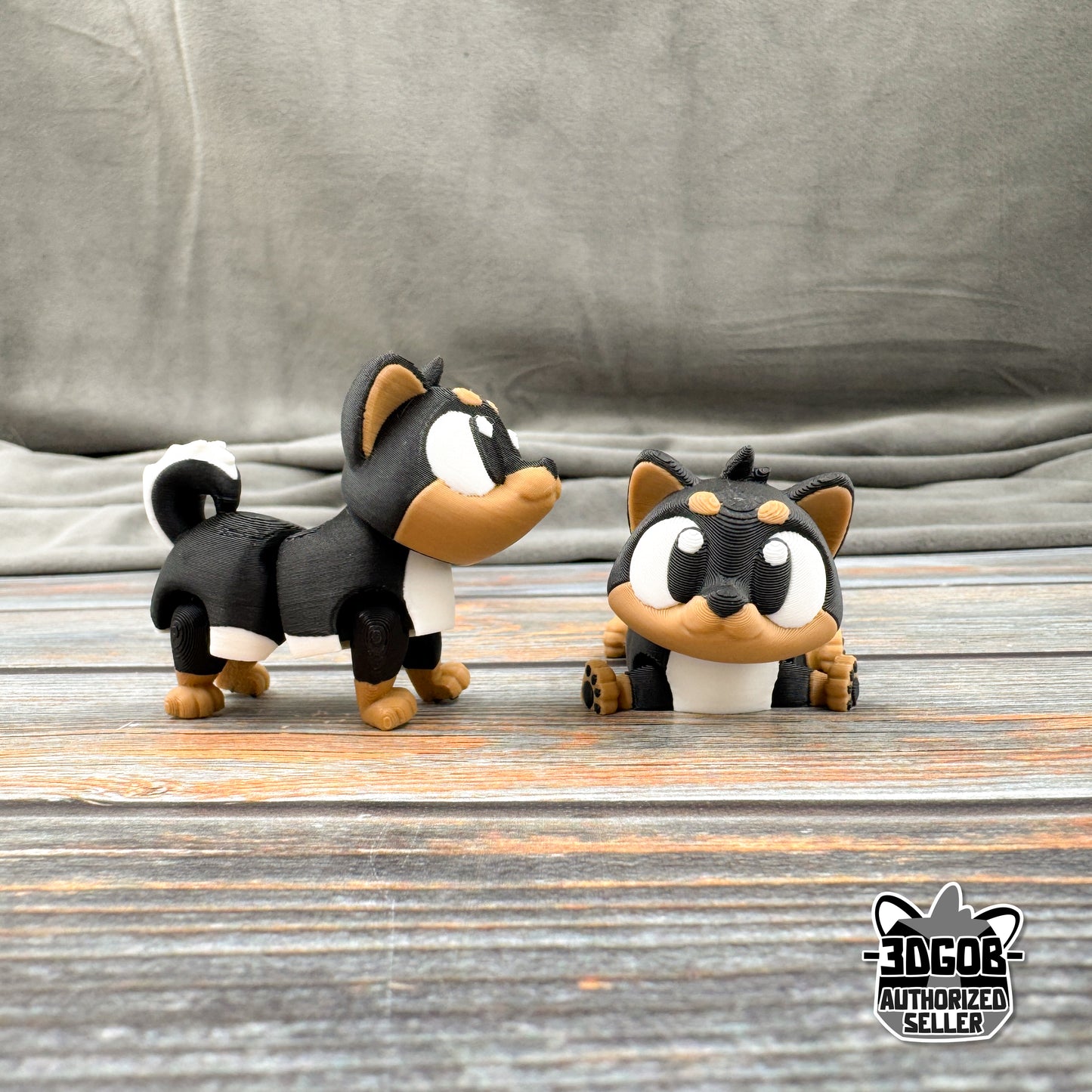 Shiba Inu Articulated 3D Printed Fidget Figure