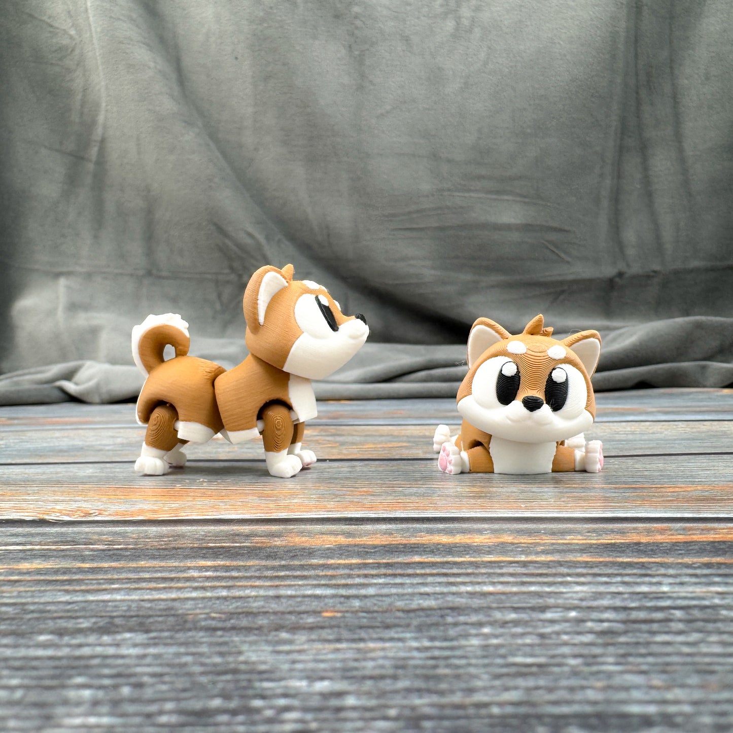 Shiba Inu Articulated 3D Printed Fidget Figure