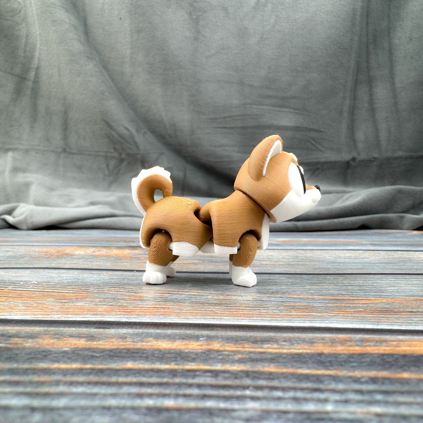 Shiba Inu Articulated 3D Printed Fidget Figure