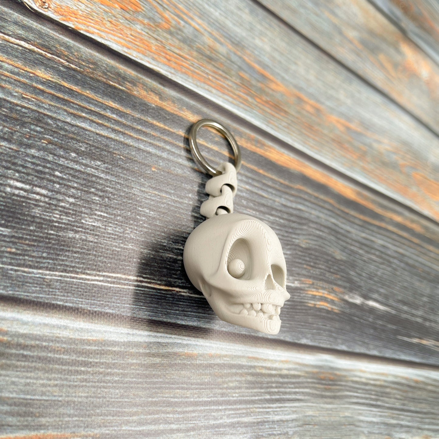 Skull 3D Printed Keychain