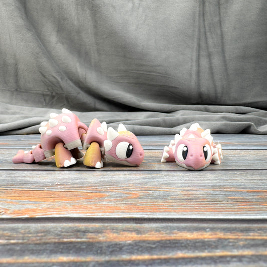 Ankylosaurus Articulated 3D Printed Fidget Figure