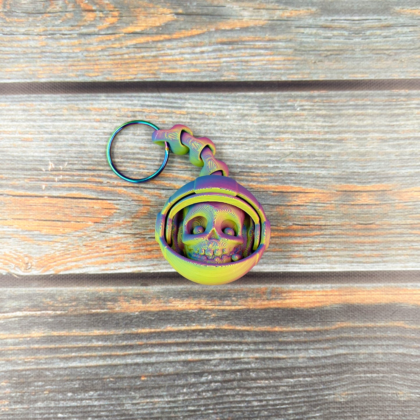 Skeleton Astronaut Keychain