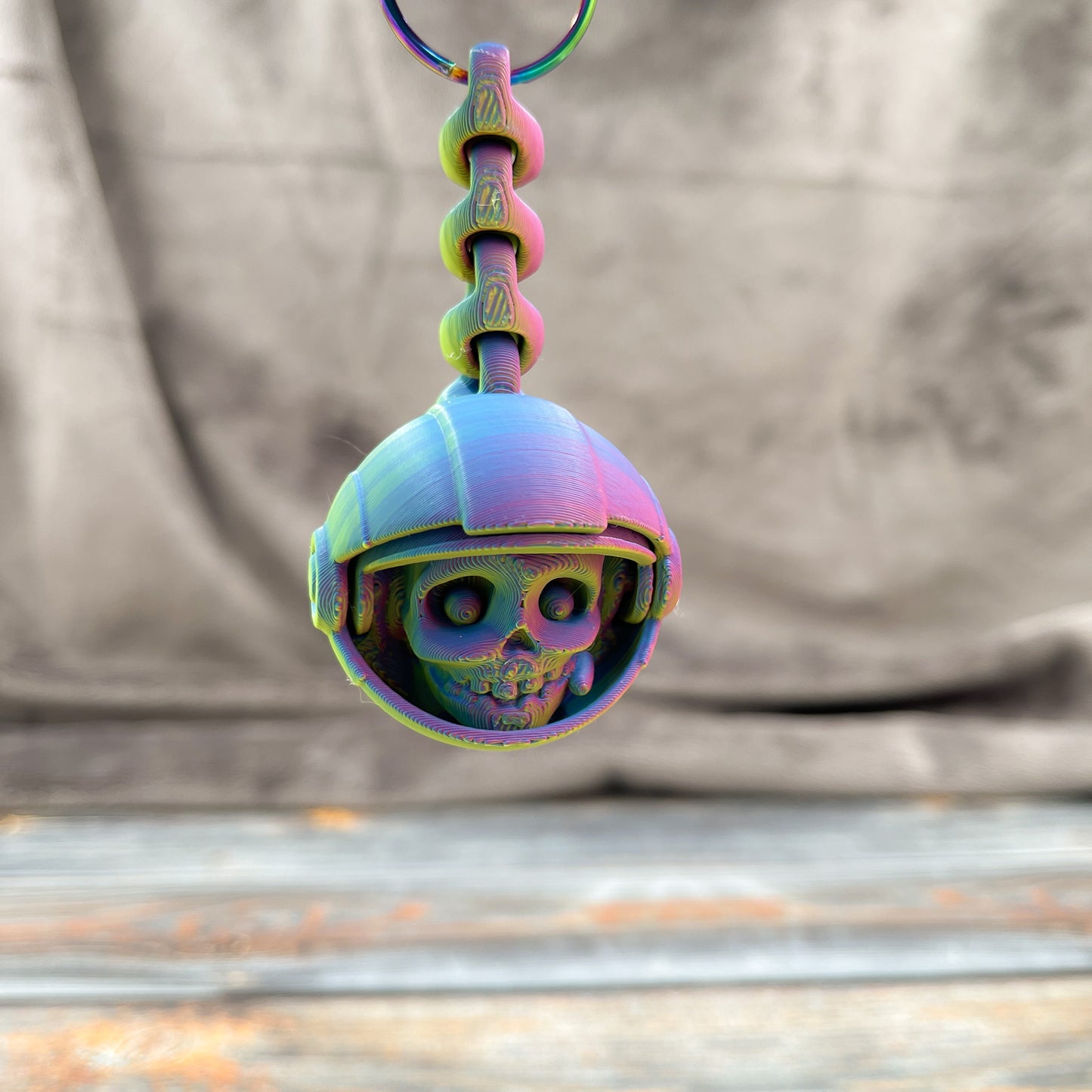 Skeleton Astronaut Keychain