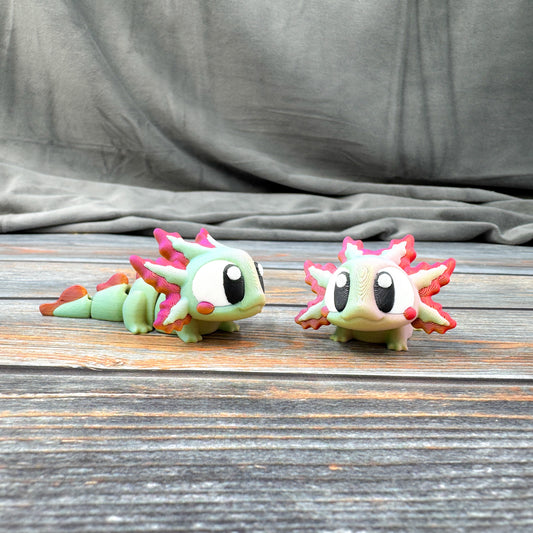 Axolotl Articulated 3D Printed Fidget Figure