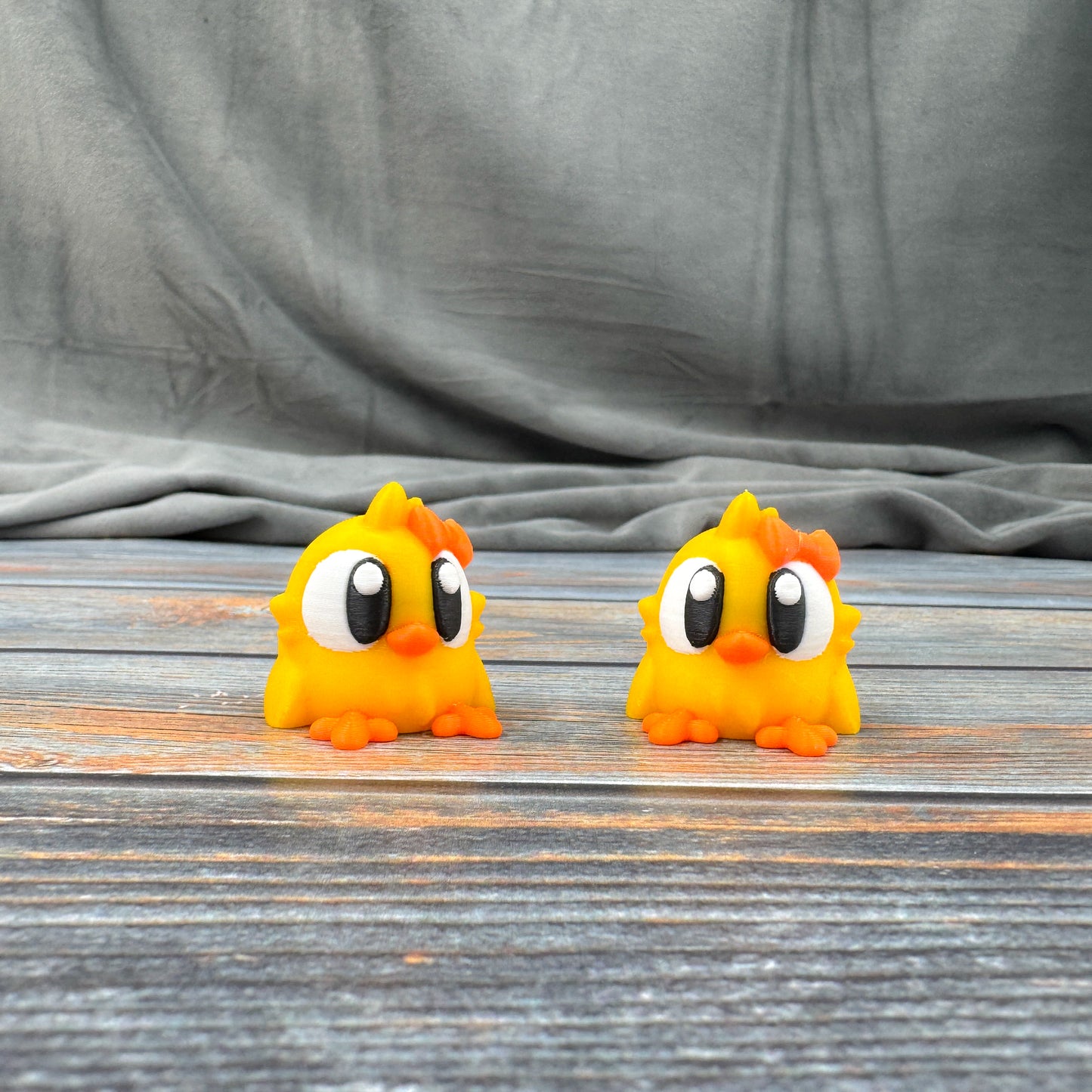 Chick with Bow 3D Printed Fidget Figure