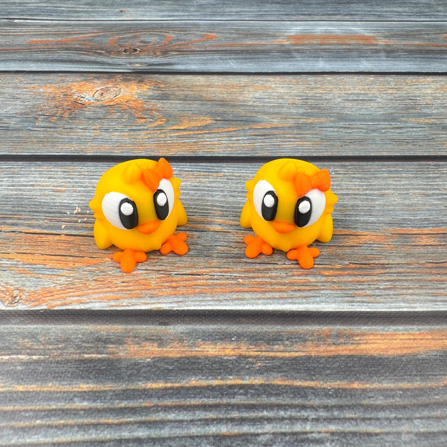 Chick with Bow 3D Printed Fidget Figure