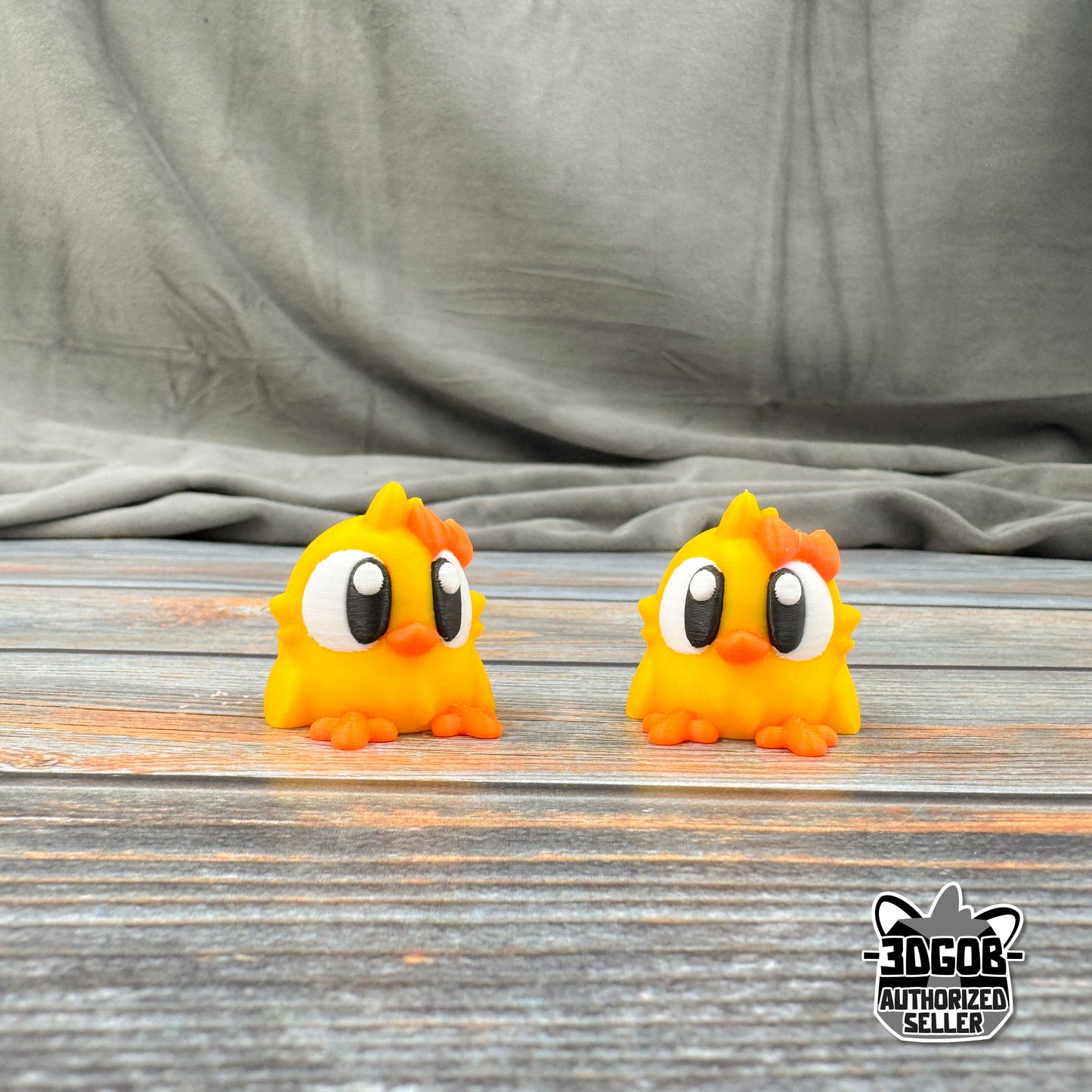 Chick with Bow 3D Printed Fidget Figure