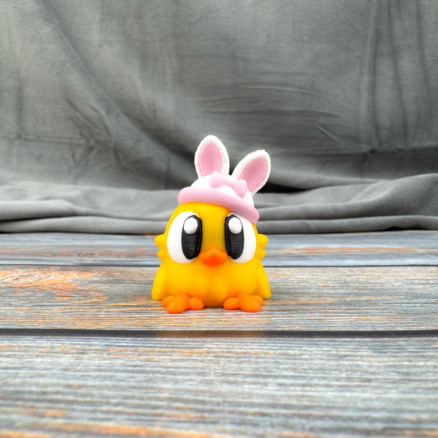Chick with Bunny Ears 3D Printed Fidget Figure