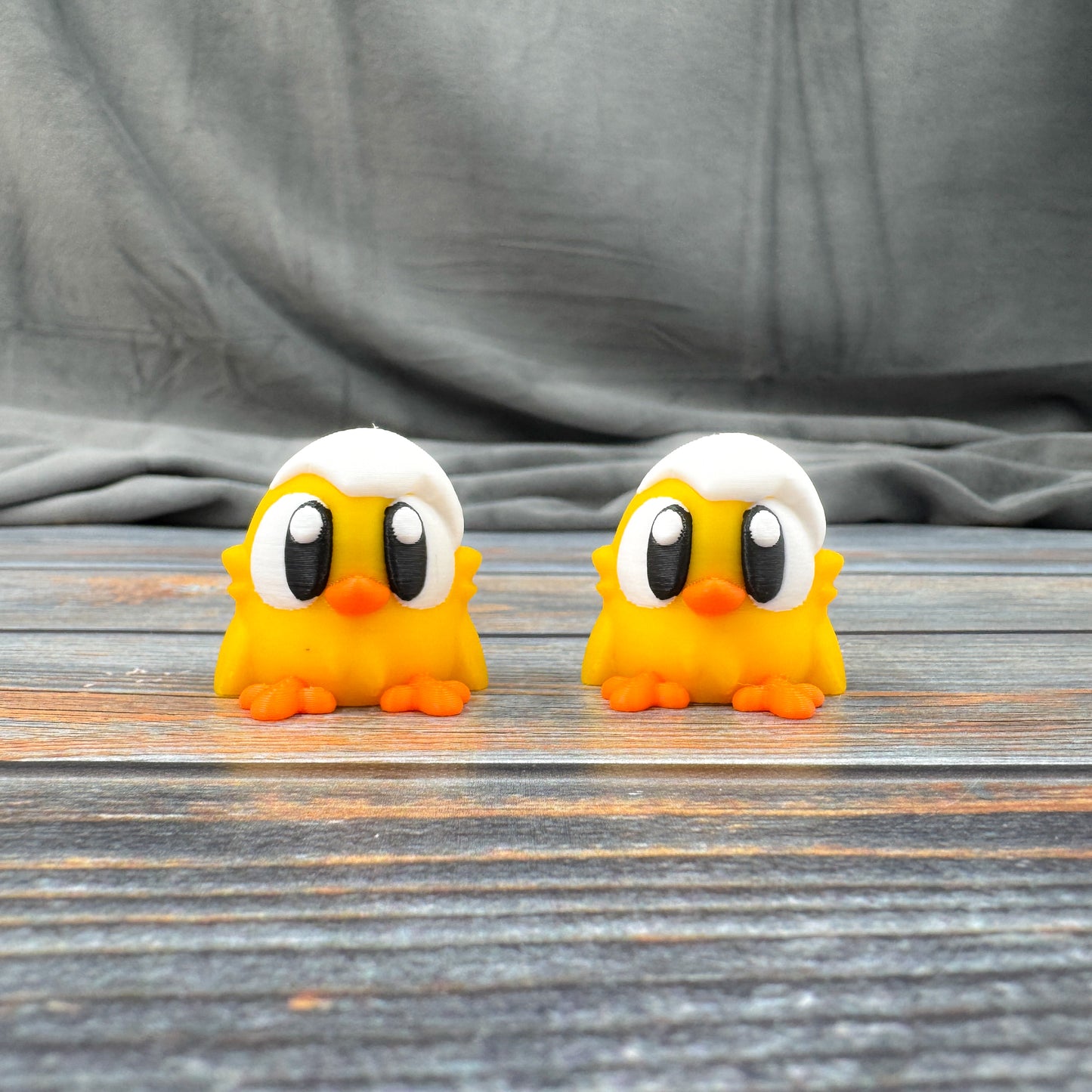 Chick with Eggshell 3D Printed Fidget Figure