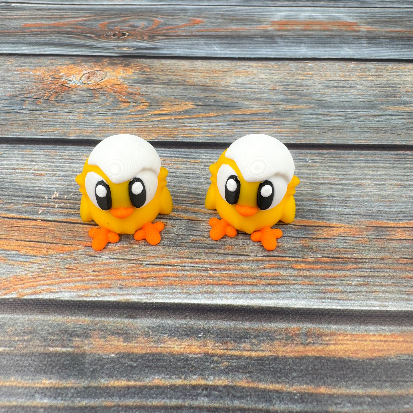 Chick with Eggshell 3D Printed Fidget Figure