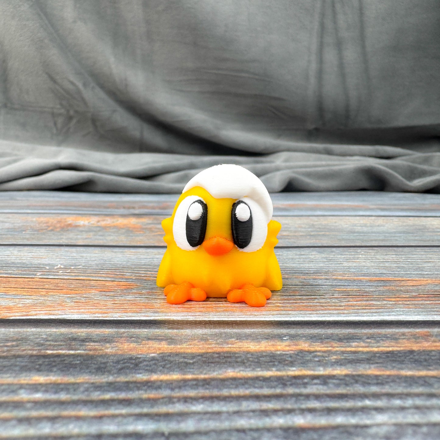 Chick with Eggshell 3D Printed Fidget Figure