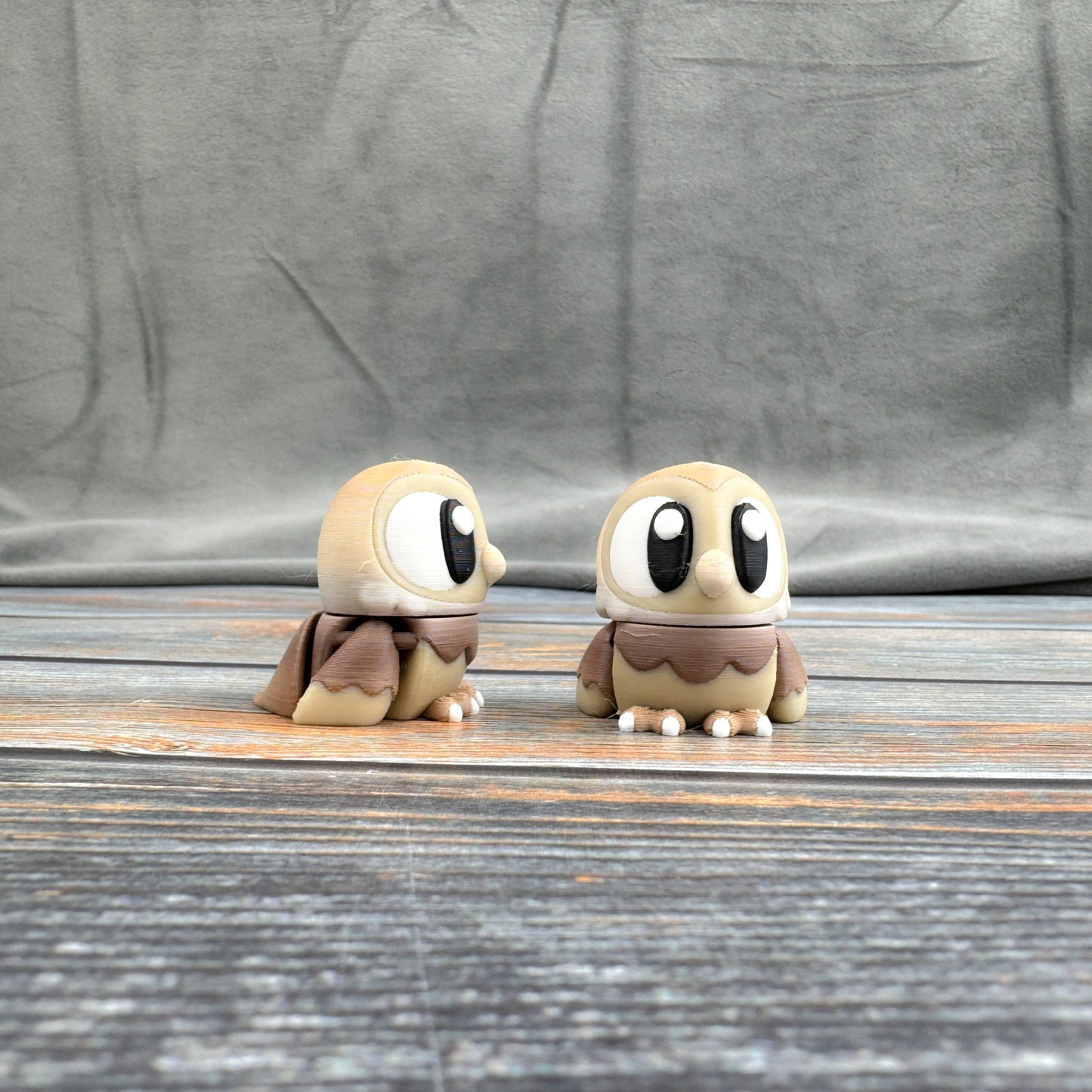 Barn Owl Articulated 3D Printed Fidget Figure