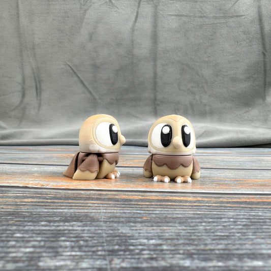 Barn Owl Articulated 3D Printed Fidget Figure