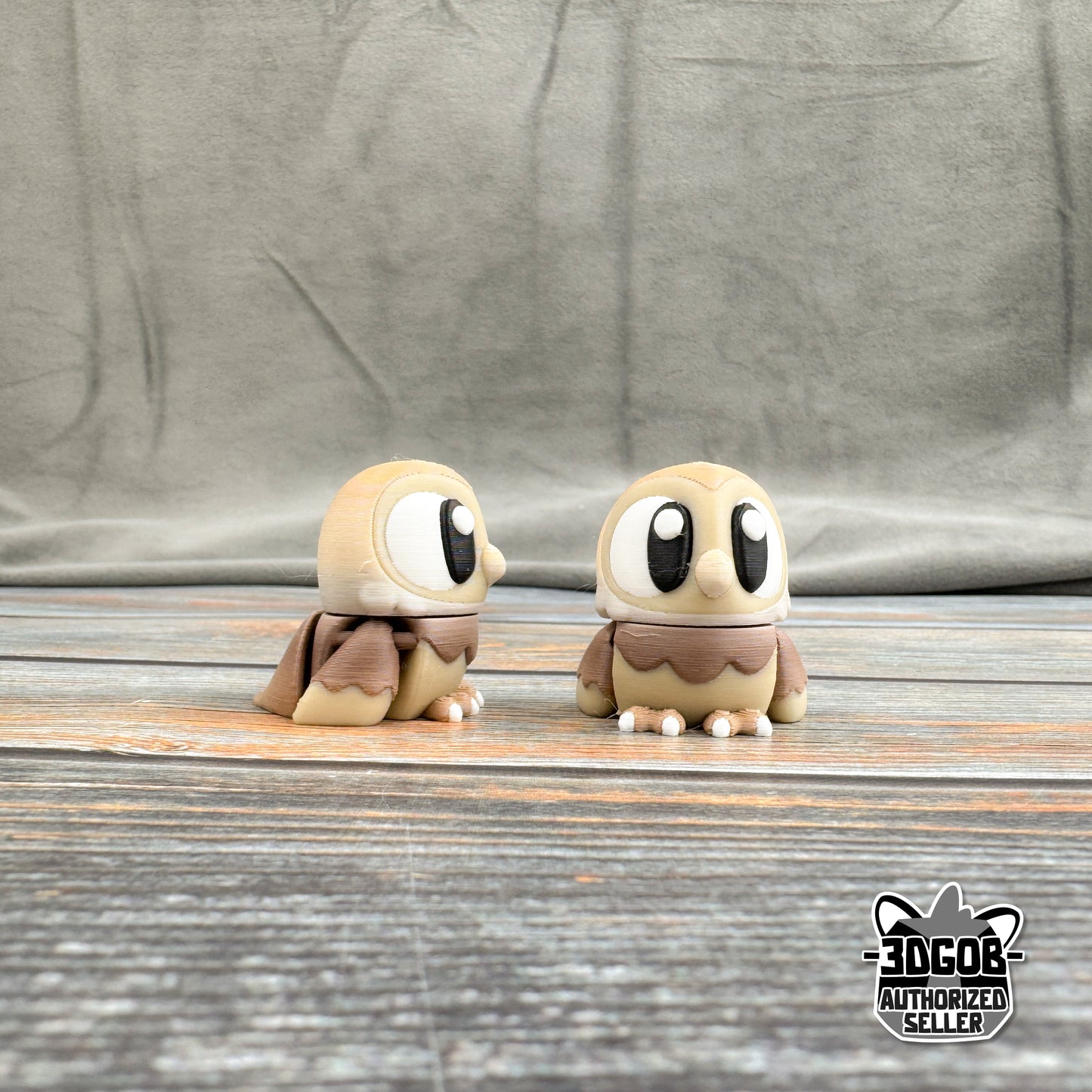 Barn Owl Articulated 3D Printed Fidget Figure
