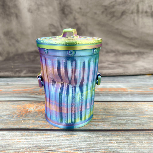 Battered Trash Can