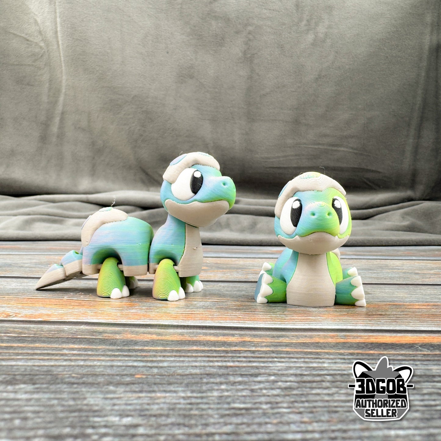 Brachiosaurus in Eggshell Articulated 3D Printed Fidget Figure