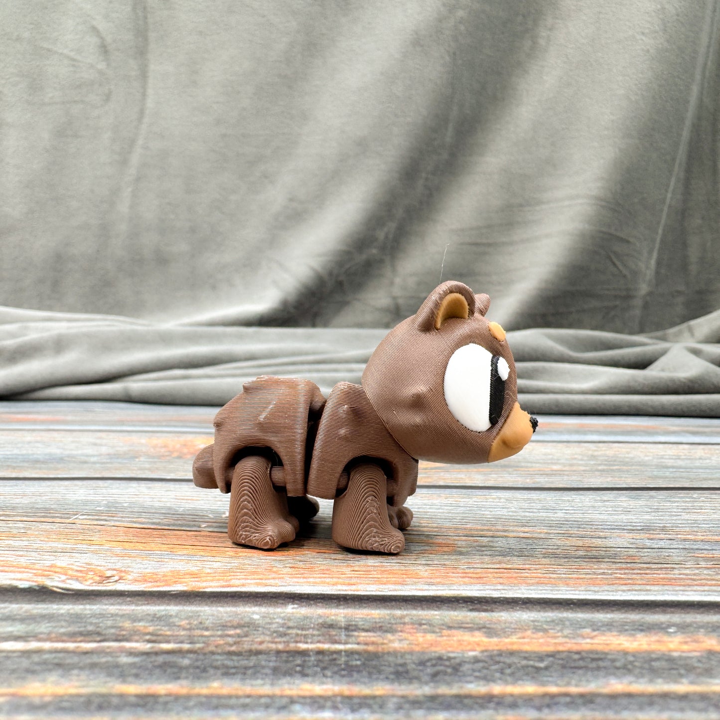 Brown Bear Articulated 3D Printed Fidget Figure