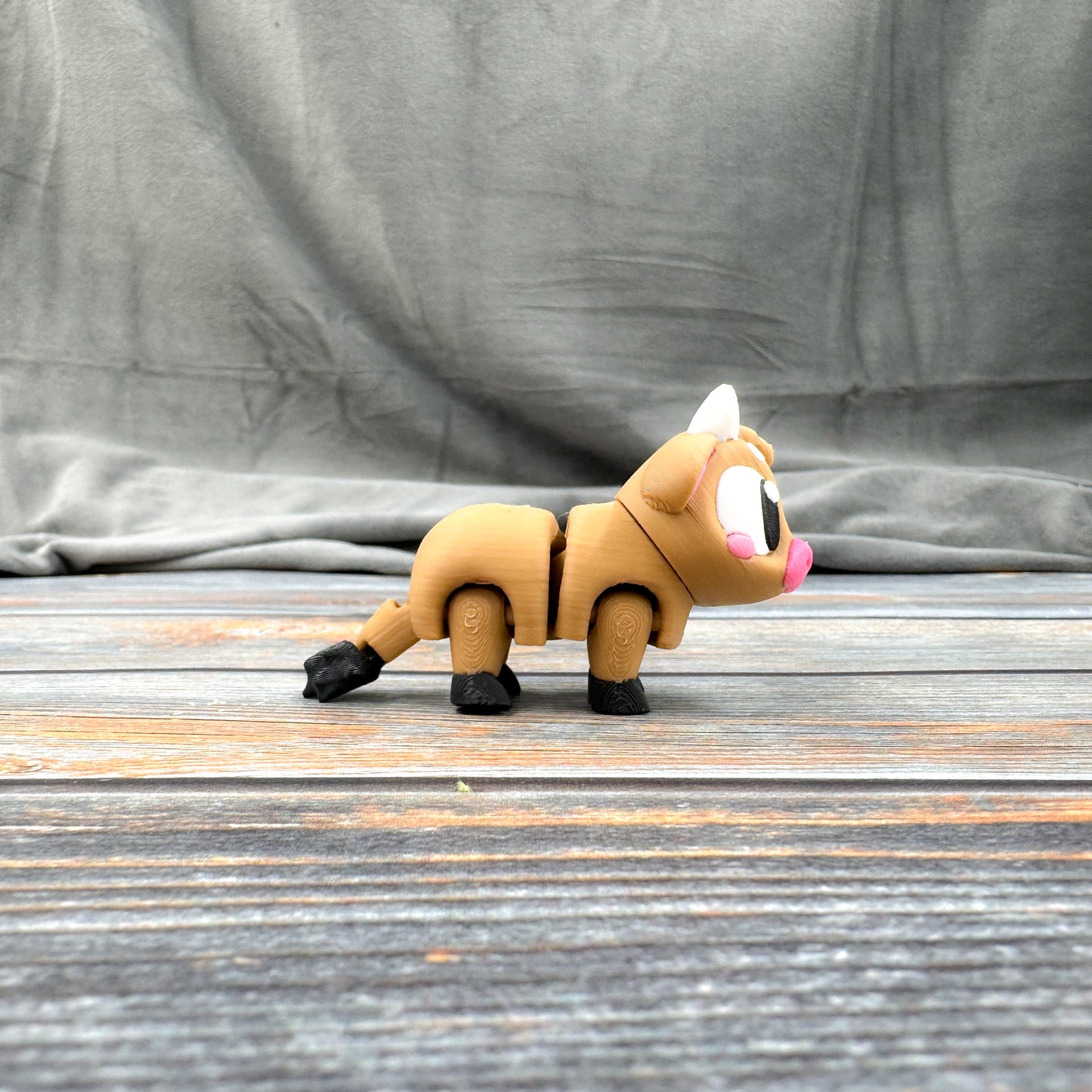 Brown Cow Articulated 3D Printed Fidget Figure