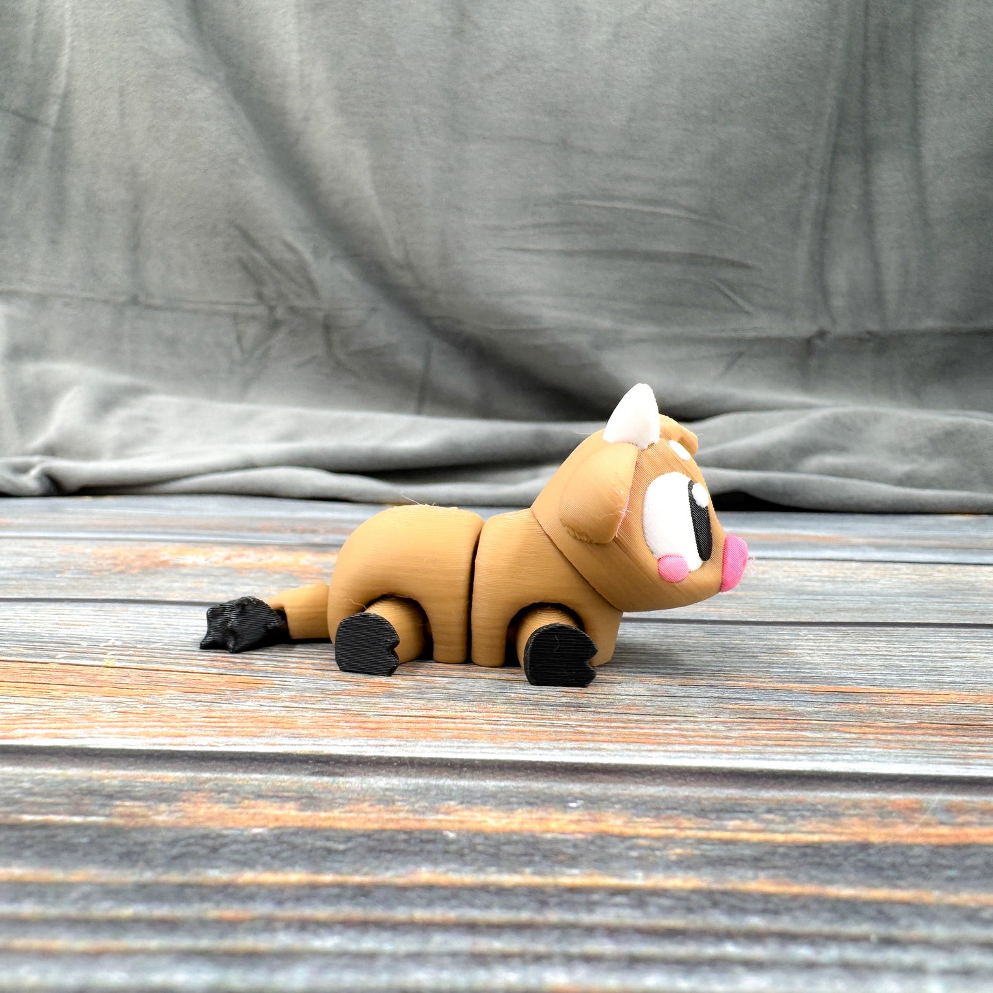 Brown Cow Articulated 3D Printed Fidget Figure
