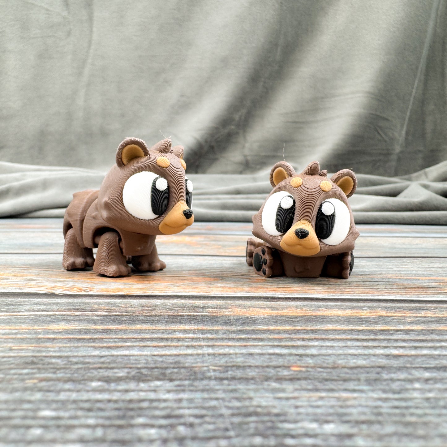 Brown Bear Articulated 3D Printed Fidget Figure