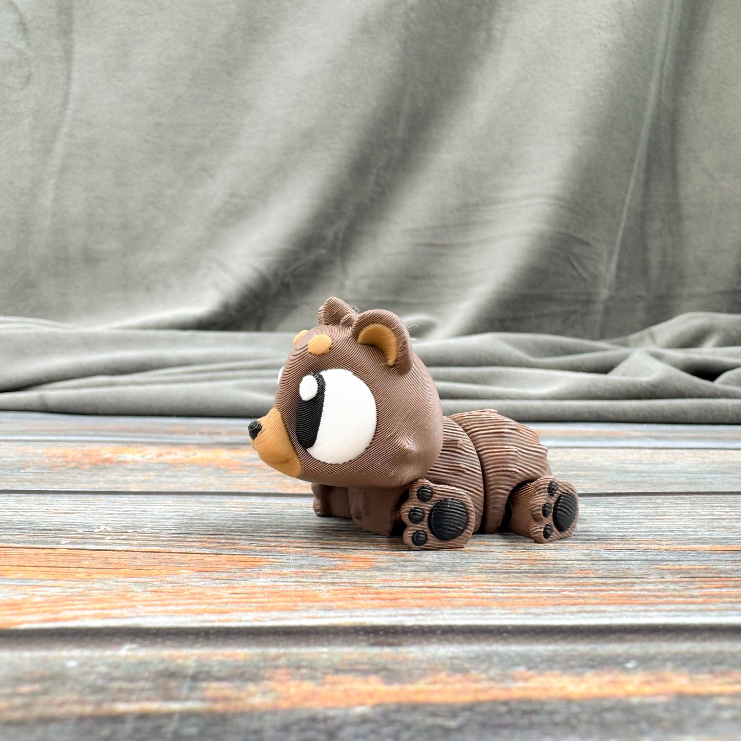 Brown Bear Articulated 3D Printed Fidget Figure