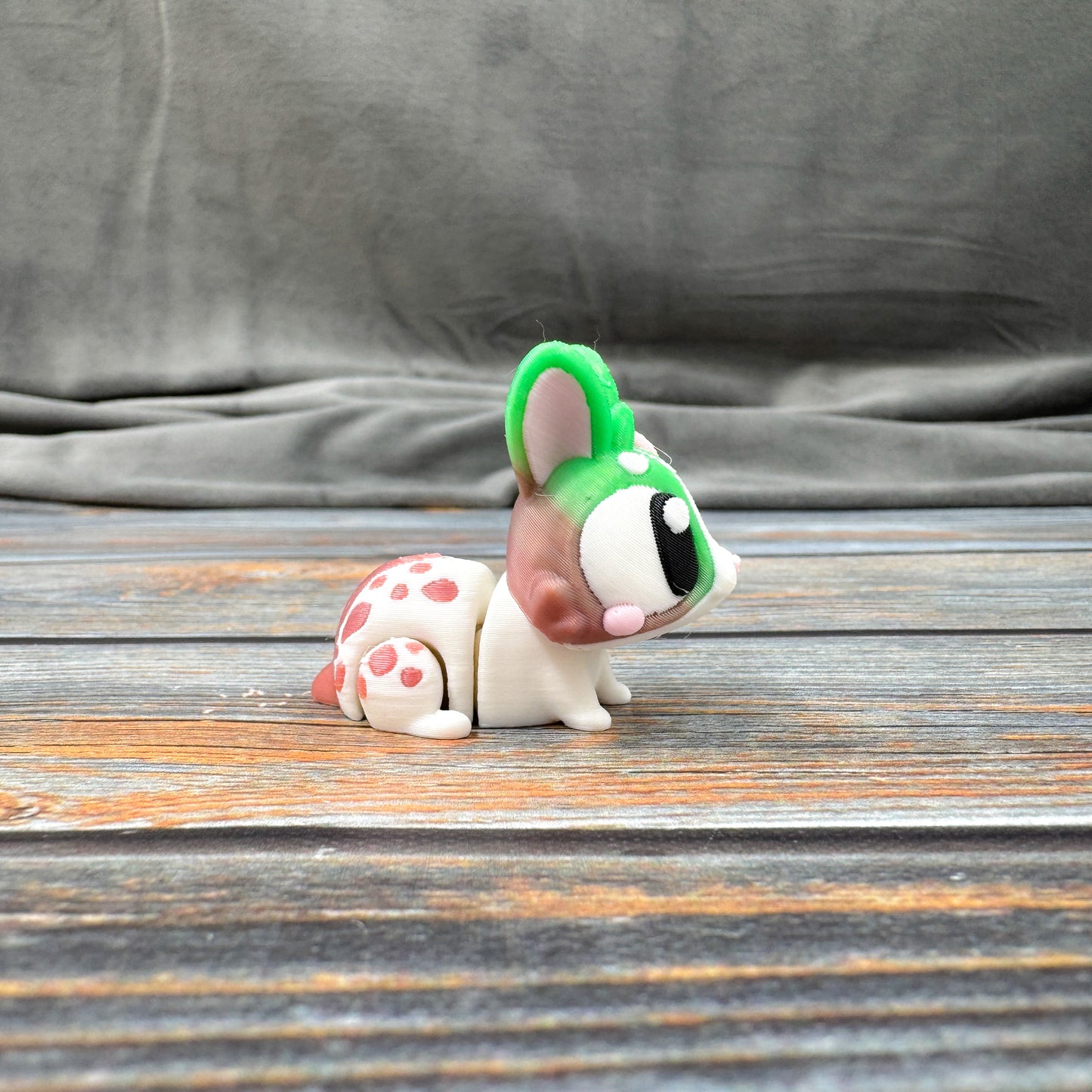 Spotted Colorful Bunny Articulated 3D Printed Fidget Figure