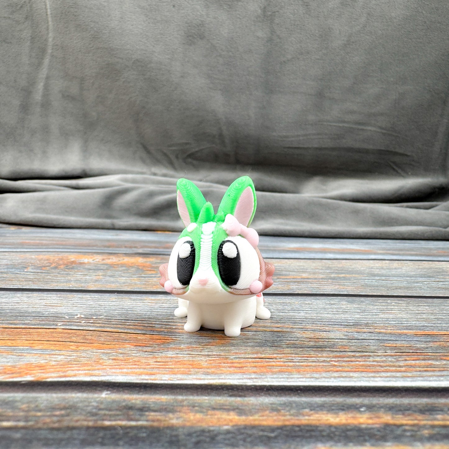 Spotted Colorful Bunny Articulated 3D Printed Fidget Figure