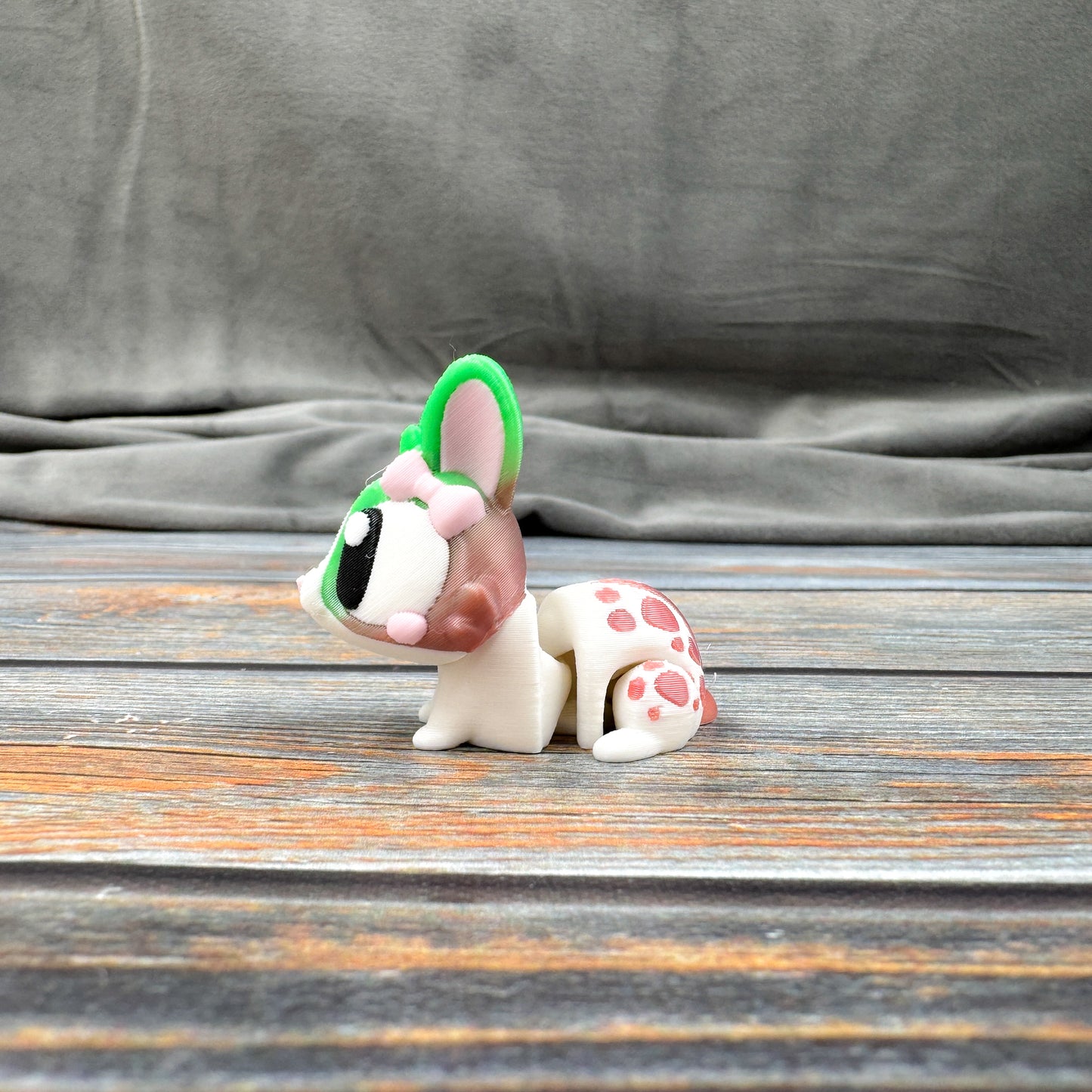 Spotted Colorful Bunny Articulated 3D Printed Fidget Figure