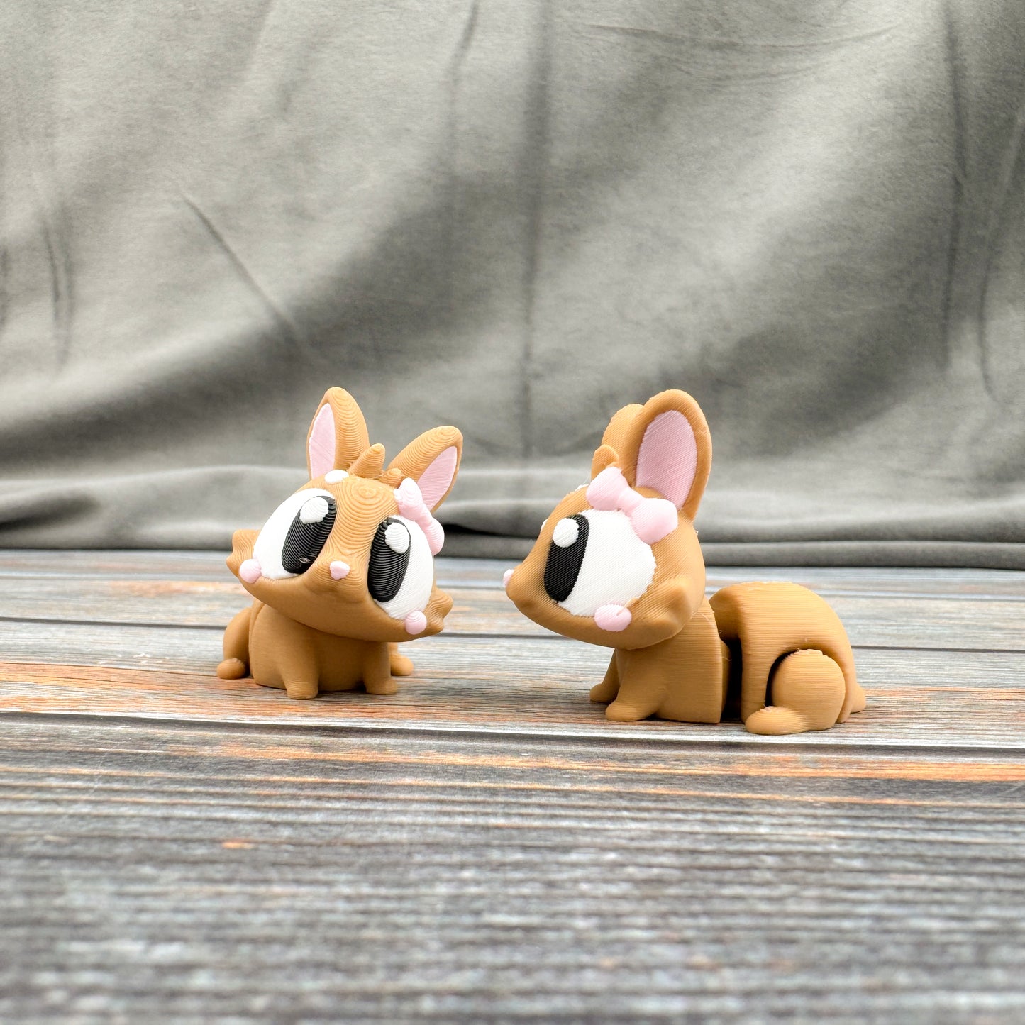 Bunny with Bow Articulated 3D Printed Fidget Figure