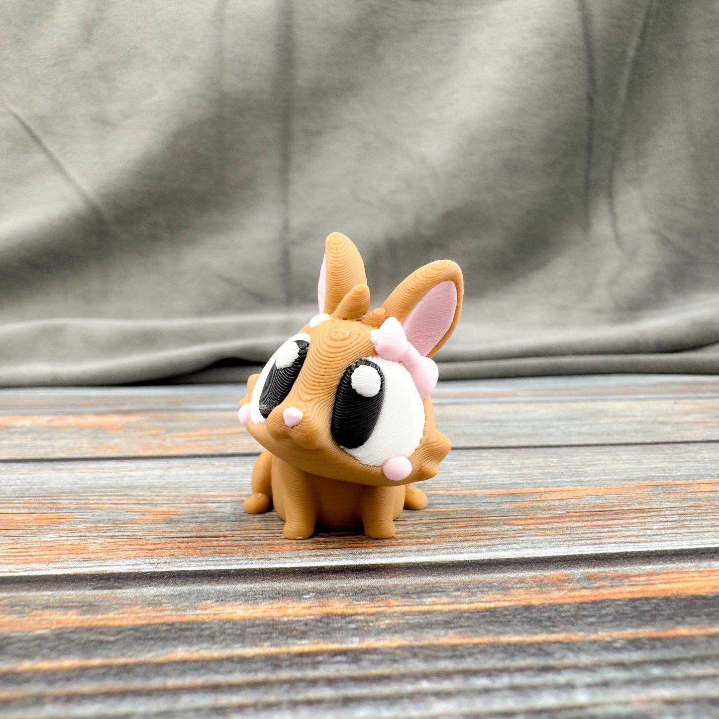 Bunny with Bow Articulated 3D Printed Fidget Figure