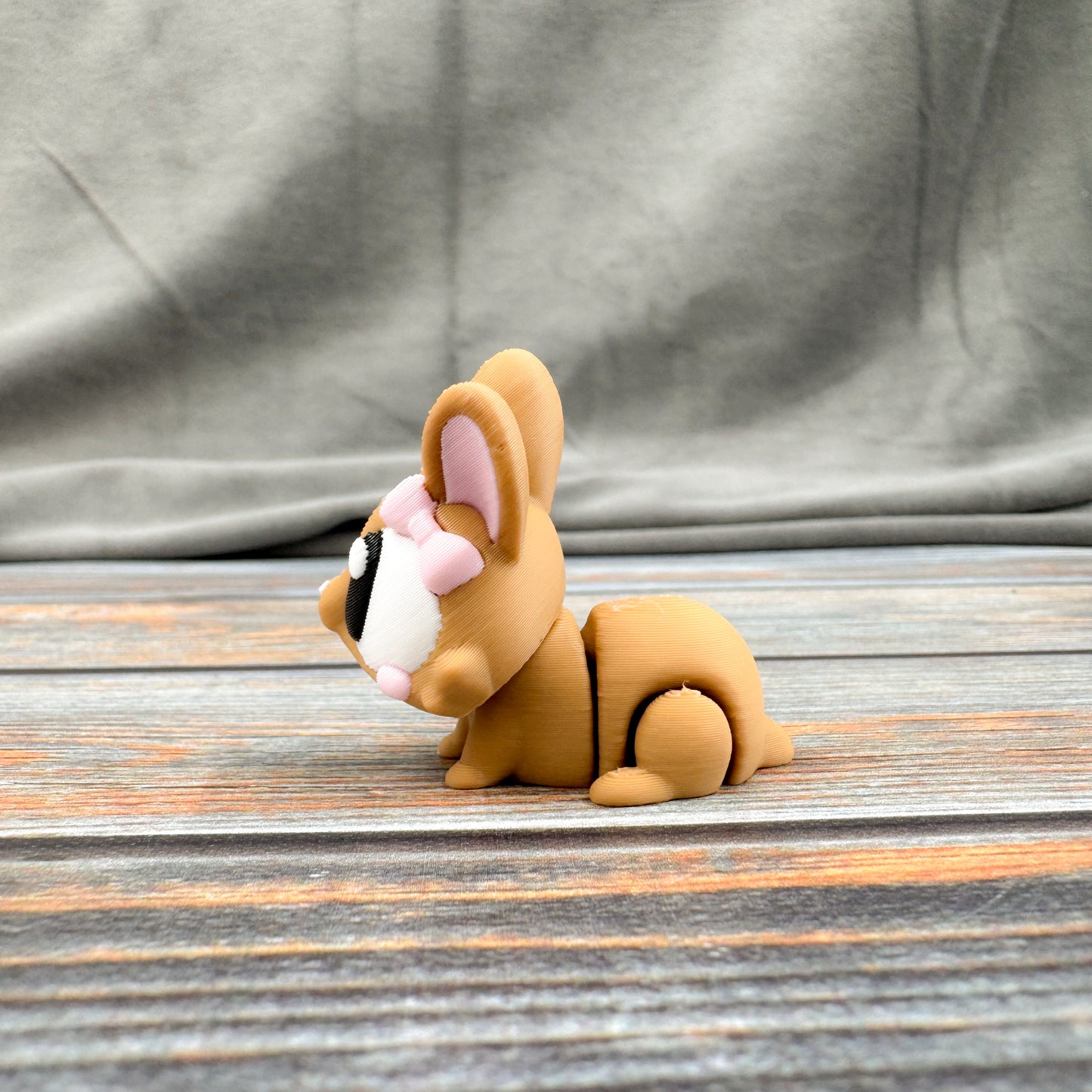 Bunny with Bow Articulated 3D Printed Fidget Figure