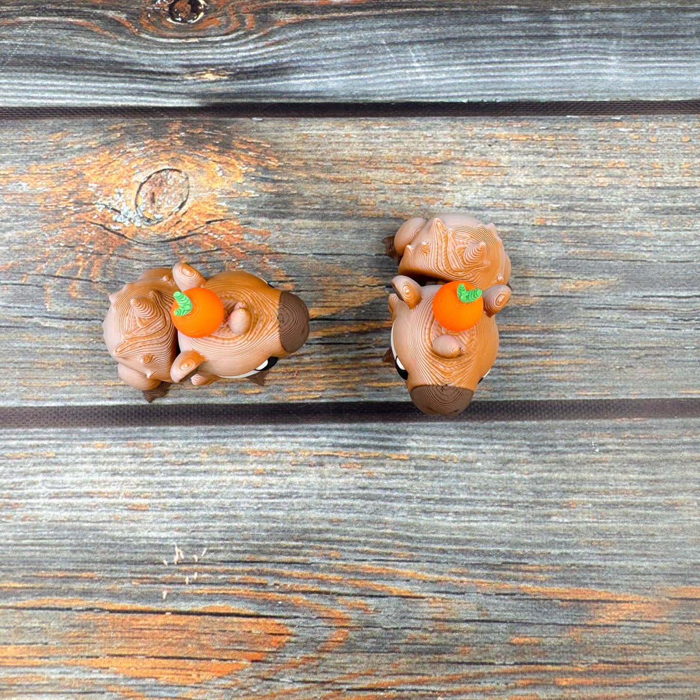 Capybara with Orange Articulated 3D Printed Fidget Figure