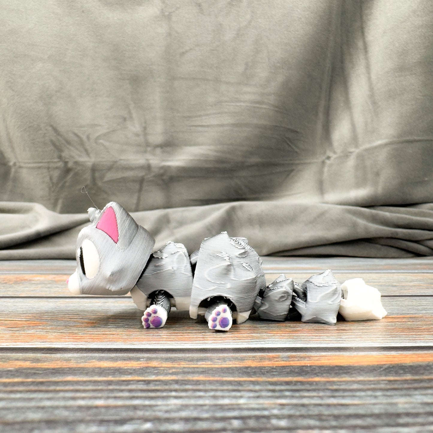 Cat Articulated 3D Printed Fidget Figure