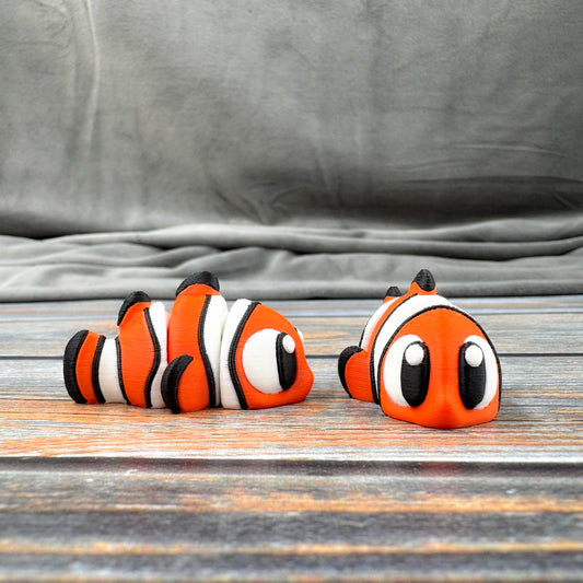 Clownfish Articulated 3D Printed Fidget Figure