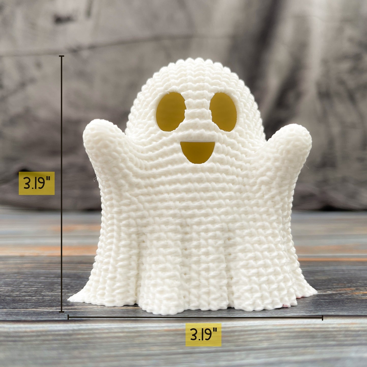 Crocheted Ghost LED Tea Light Cover