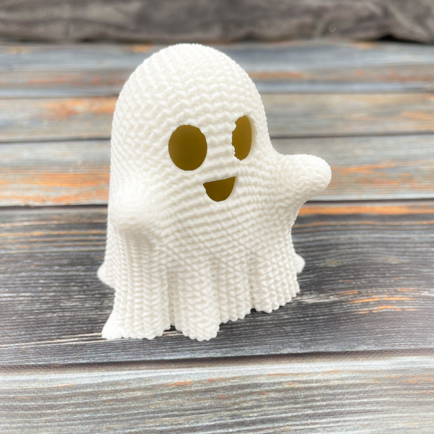 Crocheted Ghost LED Tea Light Cover