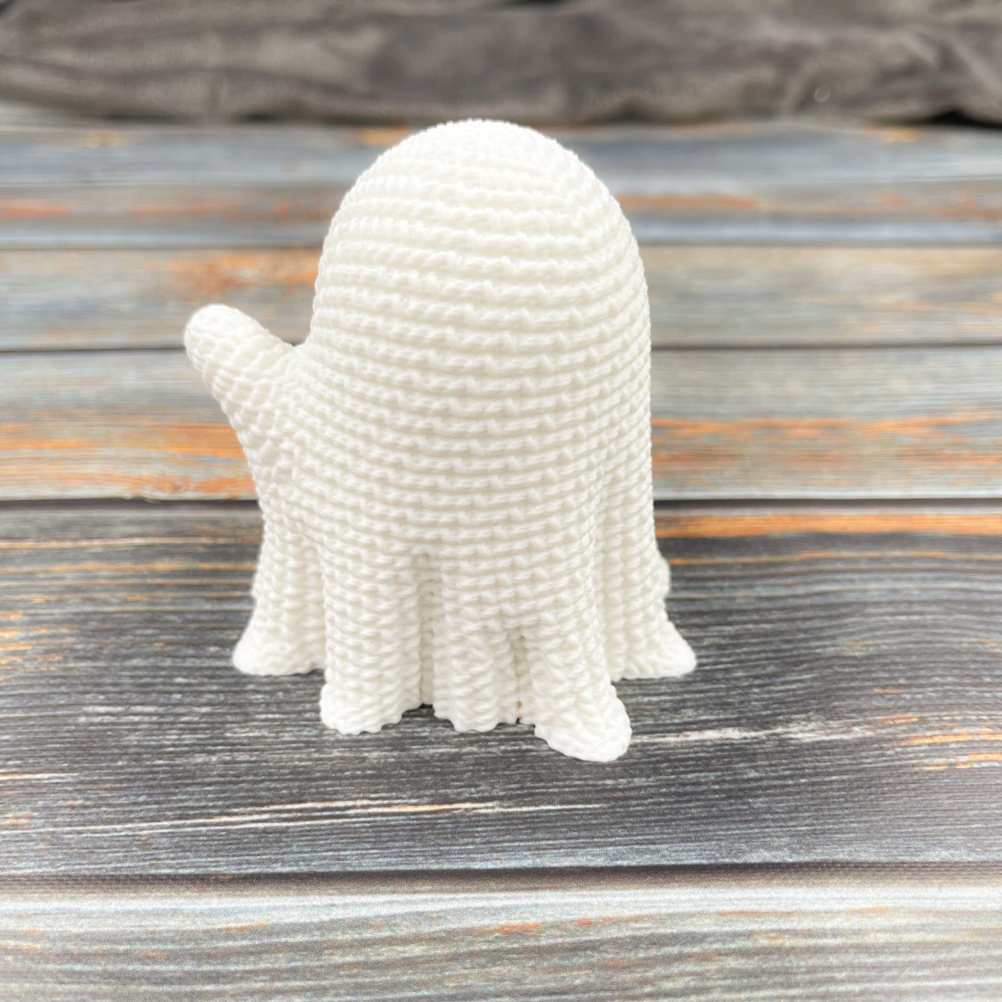 Crocheted Ghost LED Tea Light Cover