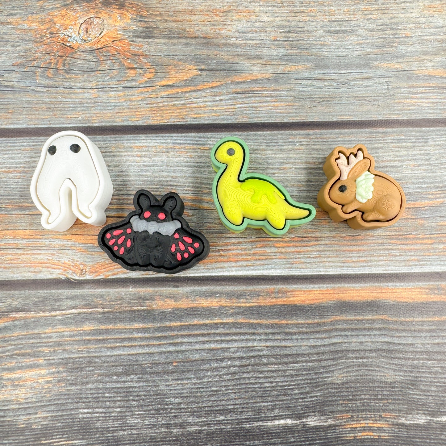 Cryptids 3D Printed Clicker Fidgets