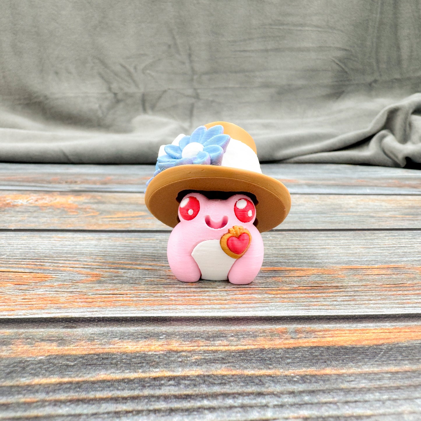 Dapper Mr. & Mrs. Frogs 3D Printed Clicker Fidgets