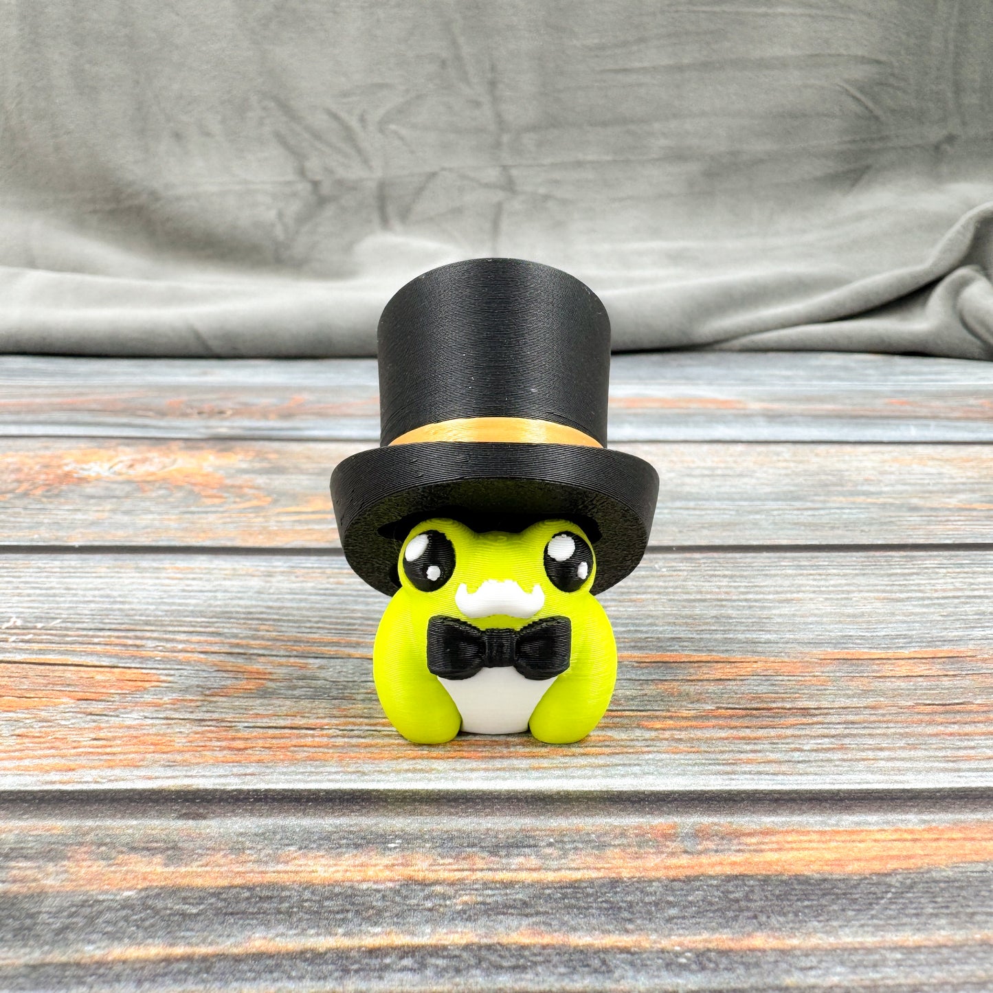 Dapper Mr. & Mrs. Frogs 3D Printed Clicker Fidgets