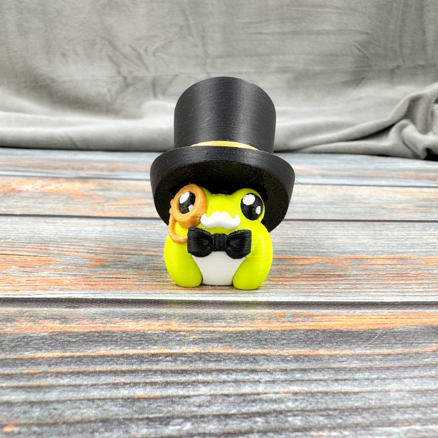 Dapper Mr. & Mrs. Frogs 3D Printed Clicker Fidgets