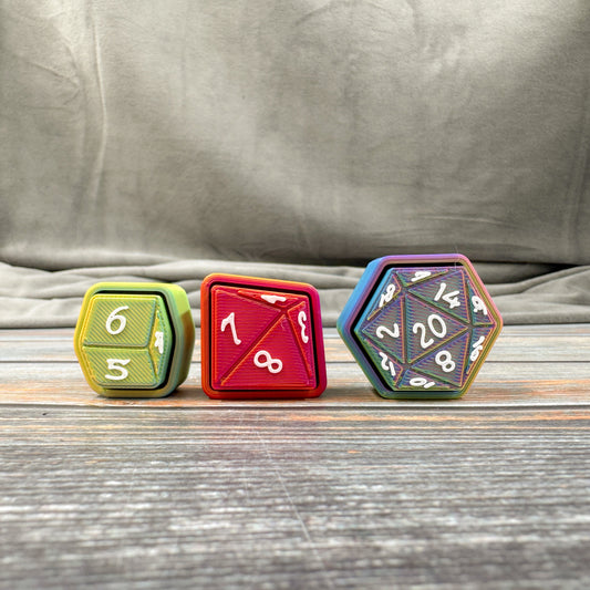 Dice 3D Printed Clicker Fidgets